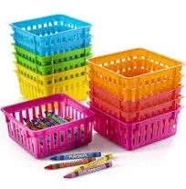 Prextex Classroom Storage Baskets Crayon and Pencill Container