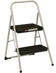 Cosco 2-Step Household Folding Step Stool, Gray