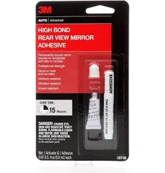 3M High Bond Rearview Mirror Adhesive, 08749, 0.02 fl oz