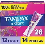 Tampax Radiant TamponsDuo Pack