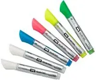 Quartet Glass Board Bullet Tip Neon Markers 79559Q