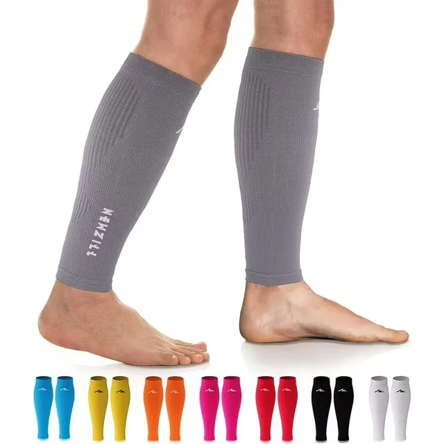 NEWZILL Compression Calf Sleeves (20-30mmHg) for Men & Women - Ideal Alternative to Compression Socks for Running, Travel, Nursing - Perfect Calf Support for Pain Relief & Recovery