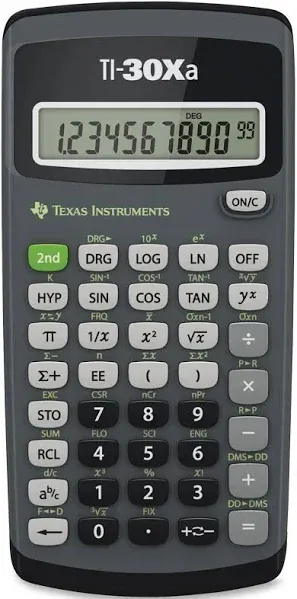 Texas Instruments TI-30XA Student Scientific Calculator