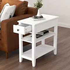 ChooChoo Narrow End Table with Drawer and Shelf