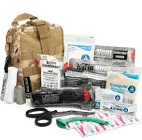 Scherber Premium IFAK Kit Trauma Pack | HSA/FSA Approved | Fully Stocked Molle Pouch w/Cat Tourniquet Hyfin Chest Seal & Israeli Bandage | Trauma Kit