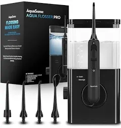 AquaSonic Aqua Flosser PRO Professional Water Flosser with Large Capacity Reservoir