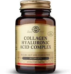 Solgar Collagen Hyaluronic Acid Complex 30 Tablets   New In Box