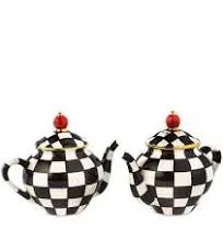 MacKenzie-Childs Courtly Teapot Salt & Pepper Set