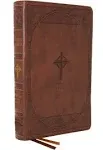 NABRE New American Bible, Revised Edition, Catholic Bible, Large Print Edition, Leathersoft, Comfort Print: Holy Bible [Brown] [Book]