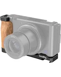 SmallRig L-Shape Wooden Grip with Cold Shoe for Sony ZV1 Camera