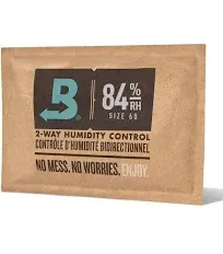 Boveda 84% Two-Way Humdity Control Pack For Seasoning – Season Wood Containers – Size 60 – Single – Individually Wrapped Seasoning Packet