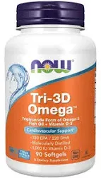 Now Foods Tri-3D Omega Softgels