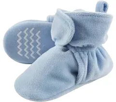 Hudson Baby Cozy Velour Booties Cream / 4 Toddler