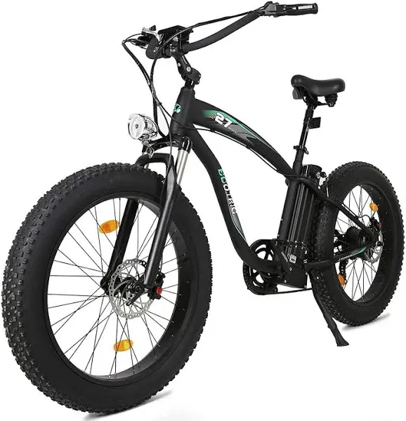 Ecotric Hammer Electric Fat Tire Beach Snow Bike UL