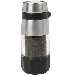 OXO Good Grips Mess-Free Pepper Grinder, Stainless Steel