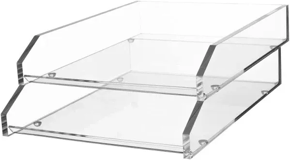 Kantek Clear Acrylic Letter Tray