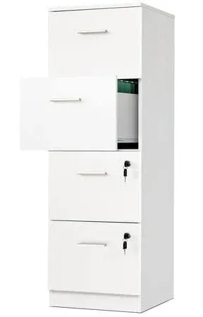 Wedealfu Inc Moasis 51"H 4 Drawers Lockable Vertical Storage Cabinet