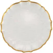 Viva by Vietri Baroque Glass Dinner Plate