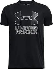 Under Armour Boys' Tech Hybrid Printed Fill Short-Sleeve T-Shirt