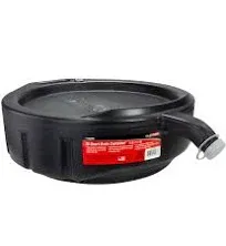 FloTool Plastic 15 qt Round Oil Drain and Recovery Pan