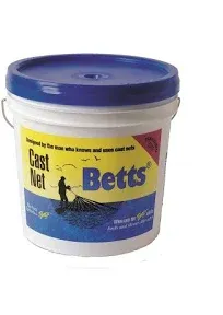 Betts Mullet Cast Net 10ft 1in Mesh Bucket