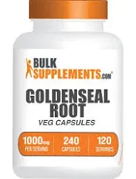 BULKSUPPLEMENT<wbr/>S.COM Goldenseal Root Capsules - Herbal Supplement, Sourced fro...