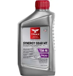 Triax Synergy Gear Mt 75w-90 Gl-4 Full Synthetic Manual Trans Fluid