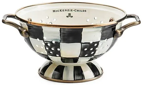 MacKenzie-Childs - Courtly Check Enamel Colander - Small