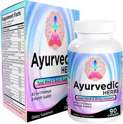 Ayurvedic Herbs (All-in-1) Supplement 3-Month Supply - Ayurveda Mind, Body &amp; ...