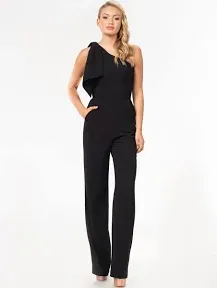 Dress the Population Womens Tiffany Jumpsuit Bodycon Midi Dress