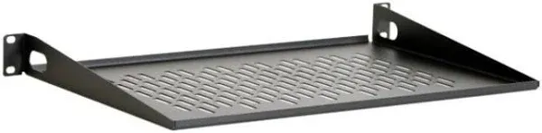 1U 12" Vented Light Duty Rack Shelf