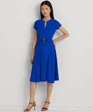 Lauren Ralph Lauren Women's Belted Georgette Dress