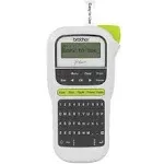 Brother | P-touch, PT-H110, Easy Portable Label Maker, Lightweight, Qwerty Keyboard, One-Touch Keys - White/Gray | Realry