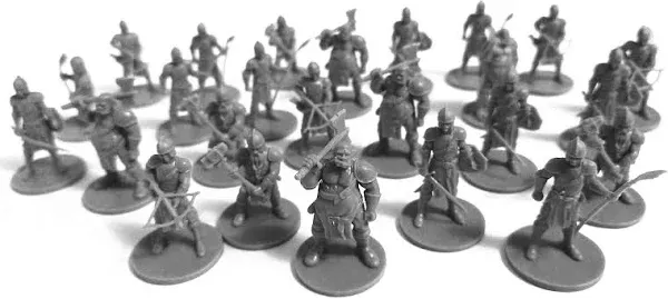 25 Fantasy GUARDS Miniatures for Tabletop/Dungeons and Dragons Roleplaying Games