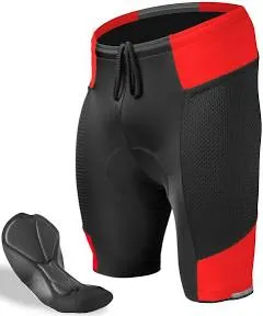 | Men's Gel Touring Padded Bike Shorts | Innovative Mesh Pockets | Made in USA