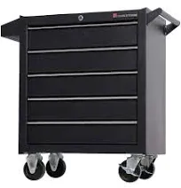 Tool Chest Heavy Duty Cart Steel Rolling Tool Box 5 Drawer Cart (TZ35-BK)