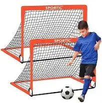 Portable Soccer Goal for Kids Soccer Nets for Backyard Play Ideal Ages 8-12 Pop Up Soccer Goals for Indoor and