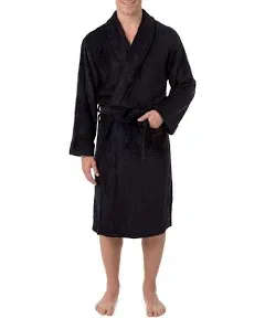 Van Heusen Men's Drop Needle Comfort Soft Fleece Robe