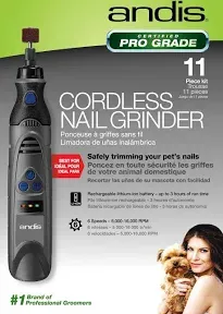 Andis Cordless 6 speed Nail Grinder Model DNG-1 #65955 Tool and Charger No Tips