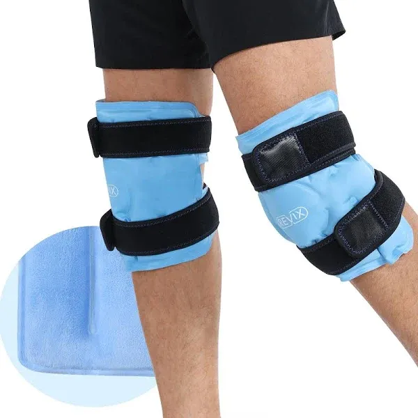 REVIX Ice Pack for Knee Pain Relief Reusable Gel Ice Wrap for Leg Injuries