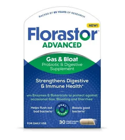 Florastor advanced gas &amp; bloat Relieves Gas &amp; Bloating Exp. 12/2025