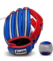 Franklin Sports Kids Baseball Glove + Ball Set - Air Tech Youth Teeball Glove - 