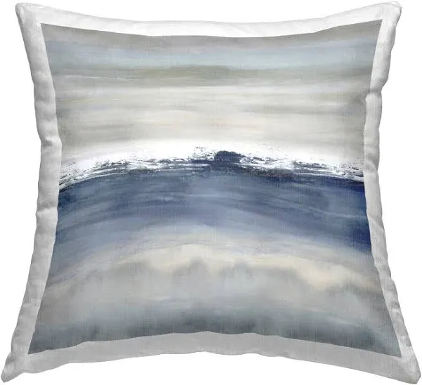 Stupell Industries Abstract Blue Grey Gradient Design by Rachel Springer Throw Pillow, 18 x 18