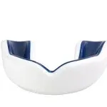 Oral Mart Sports Youth Mouth Guard for Kids - White/Navy Blue