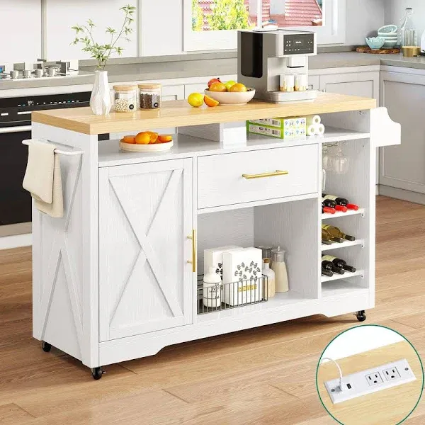 YITAHOME 53 Inch Large Kitchen Island