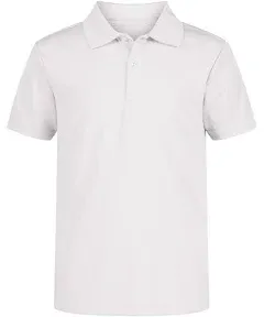 Nautica Boys' School Uniform Short Sleeve Performance Polo