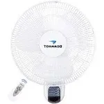 16 Inch Oscillating Wall Mount Fan Remote Control Included 3 Speed 2650 CFM 6...