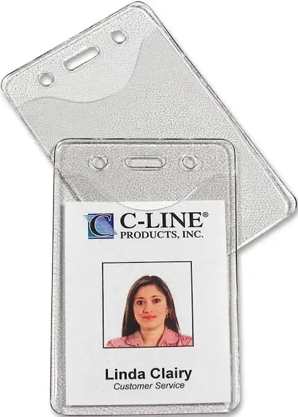 C-Line Heavy Duty Vertical Badge Holders