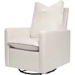 Babyletto Cali Pillowback Swivel Glider in Performance Cream Eco-Weave