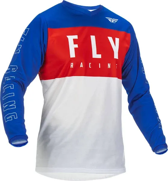 Fly Racing F-16 Youth Jersey (Medium, Red/White/Blue)